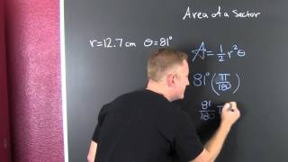 Area of a Sector Derivation and Example [upl. by Diarmit]