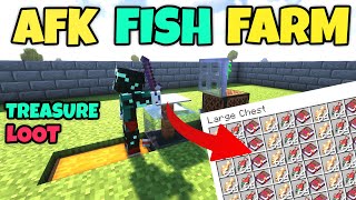 EASIEST Automatic AFK Fish Farm in Minecraft Tutorial 121 [upl. by Mathian948]