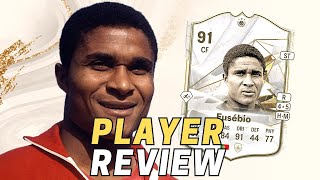 EUSEBIO BASE ICON EAFC 24 REVIEW [upl. by Worl]