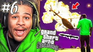 HELICOPTER vs RPG  GTA San Andreas Part 6 [upl. by Nyladnek753]