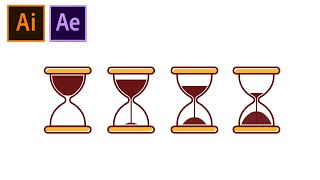 How to Create and Animate Loading Sand Timer Animation in After Effects Tutorial [upl. by Madel153]