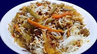 Mauritian Cuisine Easy Vegetable Biryani Recipe  Briani Légumes Mauricien [upl. by Ailla87]