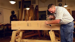 Attach a Moravian Workbench Top with Blind Pegging [upl. by Correy]