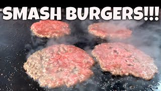 Smash Burgers on the Blackstone Griddle [upl. by Eberhard]