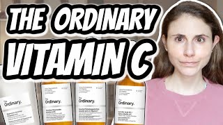 ALL THE ORDINARY VITAMIN C PRODUCTS Dermatologist Review  Dr Dray [upl. by Nnylear]