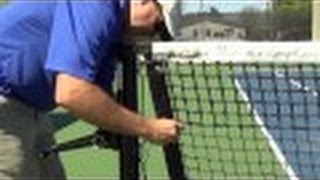 How to Install a Tennis Net [upl. by Ymij214]