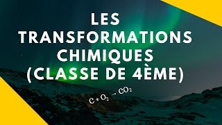 Les transformations chimiques physiquechimie  4ème [upl. by Yekcim220]