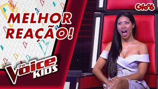 SIMONE E SIMARIA SE EMPOLGAM PRA VIRAR A CADEIRA  THE VOICE KIDS  Mundo Gloob [upl. by Minor538]