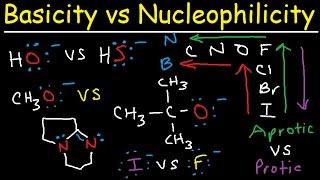 Basicity vs Nucleophilicity  Steric Hindrance [upl. by Grinnell]