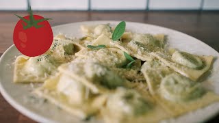 Ravioli Spinaci e Ricotta  Homemade Spinach and Ricotta Ravioli  Easy Homemade Italian Recipe [upl. by Jephthah]