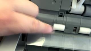 Printer Repair Training HP Document Feeder Maintenance kit installation [upl. by Aznecniv]