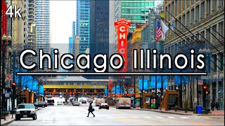 【4K】Downtown Chicago Illinois Walking Tour 1 Hour 22 Minutes 4k 60FPS UHD 4k [upl. by Yerffej]