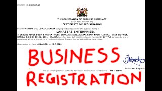 BUSINESS NAME REGISTRATION IN KENYA ECITIZEN [upl. by Elset550]