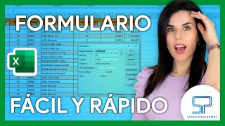 ✅ FORMULARIOS en EXCEL  sin macros  VBA [upl. by Noyar]