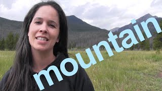 How to Say MOUNTAIN and SENTENCE  American English [upl. by Murdoch]