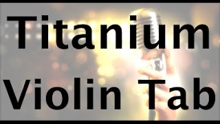 Learn Titanium on Violin  How to Play Tutorial [upl. by Enialed]