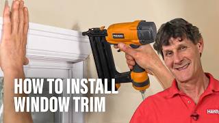 How to Install Window Trim [upl. by Ecnaled437]