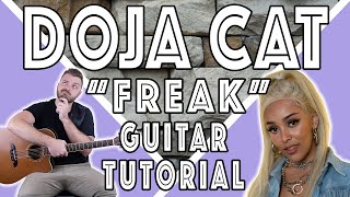 Doja Cat  quotFreakquot Guitar Tutorial  EASY Guitar Chords  Lesson [upl. by Web]