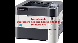 Inicializando impressora Kyocera Ecosys P3045dn [upl. by Linc]