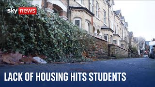 Housing crisis Students hit by rising rents and reducing properties [upl. by Tamas]