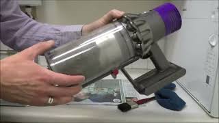 How to clean and maintain the Dyson V10 Cordless Vacuum Cleaner [upl. by Elrebma]