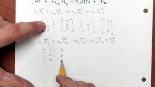 Matrix Algebra  Balancing Chemical Equations [upl. by Tamer]