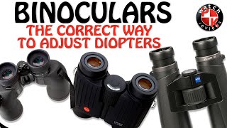 How To Correctly Adjust A Binocular Diopter [upl. by Haroved475]