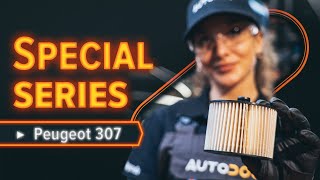 How to change fuel filter PEUGEOT 307 SW TUTORIAL AUTODOC [upl. by Galliett]