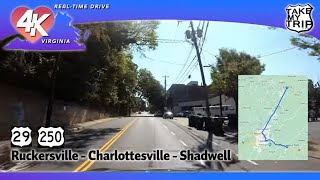 Charlottesville Virginia Scenic Drive in 4K [upl. by Aecila]