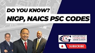 NIGP NAICS PSC CODES [upl. by Nylazor]