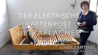 Elektrischer Lattenrost mit ultraflachem Motor [upl. by Moriarty]