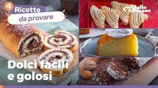 4 DOLCI FACILI E BUONISSIMI scopri subito le ricette [upl. by Peonir875]