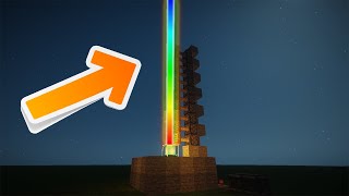 How to make Rainbow Beacon Laser in Minecraft [upl. by Fritz]