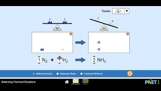 Balancing Chemical Equations PhET Simulation [upl. by Llerrehc161]