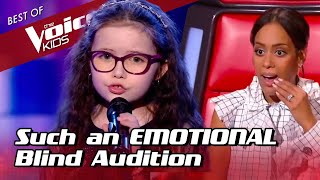 9YearOld makes the coaches CRY during her Blind Audition in The Voice Kids [upl. by Haizek]