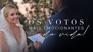 Os votos de Casamento mais EMOCIONANTES  Layla e William [upl. by Kcirddes]