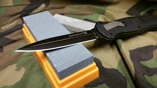 How to Sharpen a Knife Beginners Tutorial [upl. by Eillat]