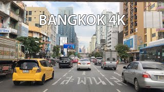 Bangkok 4K  Driving Downtown  Thailand [upl. by Melinde]