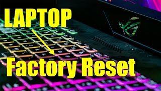 Asus Laptop  Factory reset  Step by step 2021 [upl. by Resa]