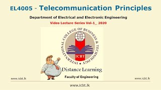 Introduction to Telecommunications  Lecture 1 amp 2 [upl. by Tina861]