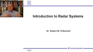 Introduction to Radar Systems – Lecture 1 – Introduction Part 1 [upl. by Alvord715]