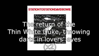 Station to Station  David Bowie  Lyrics [upl. by Lonergan741]