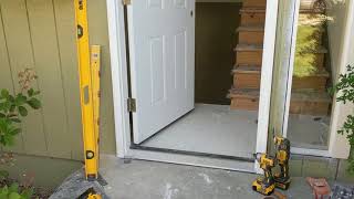 Jeld Wen Front Door Installation  Really crappy products and craftsmanship PART 1 [upl. by Niemad687]