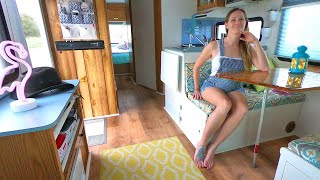 MOTORHOME TOUR  Living The Full Time RV Lifestyle In A Remodeled Class C [upl. by Onek]