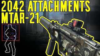 MTAR21 with 2042 Attachments  Battlefield 2042 [upl. by Kcirderfla]