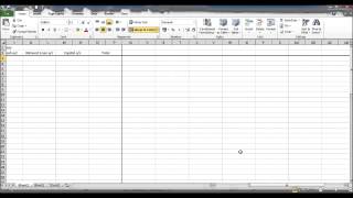 Create a Bookkeeping Spreadsheet using Microsoft Excel  Part 1 [upl. by Aremihc]