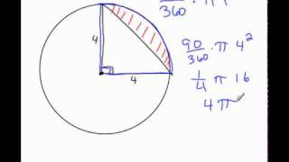 Area of Shaded Region of a Sector [upl. by Pich]