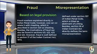 What is Difference Between Fraud amp Misrepresentation [upl. by Gavini]