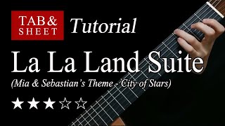 La La Land Suite  Fingerstyle Lesson  TAB [upl. by Pen461]