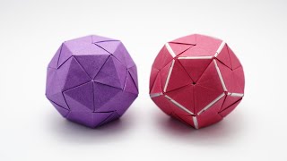 ORIGAMI DODECAHEDRON Jo Nakashima [upl. by Nandor746]